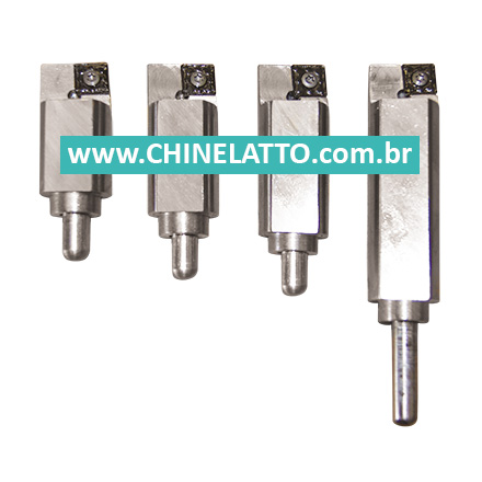 Acess. Normal: (4) Ferramentas de pastilha de inserto aparafusada para broqueamento em alta rotação.